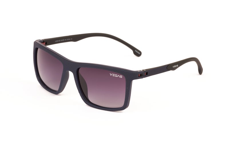 VEGAS Full Rim Rectangular Men Grey  Sunglasses V3011 C5 - Image 1
